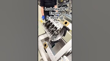 V8 Engine Assembly #v8 #engineering #mechanic #automobile #manufacturing #satisfying #urvashirautela