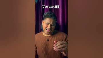 Use uint256 - Solidity #solidity #web3 #web3development #smartcontracts #ai #aiagent #nft #coding