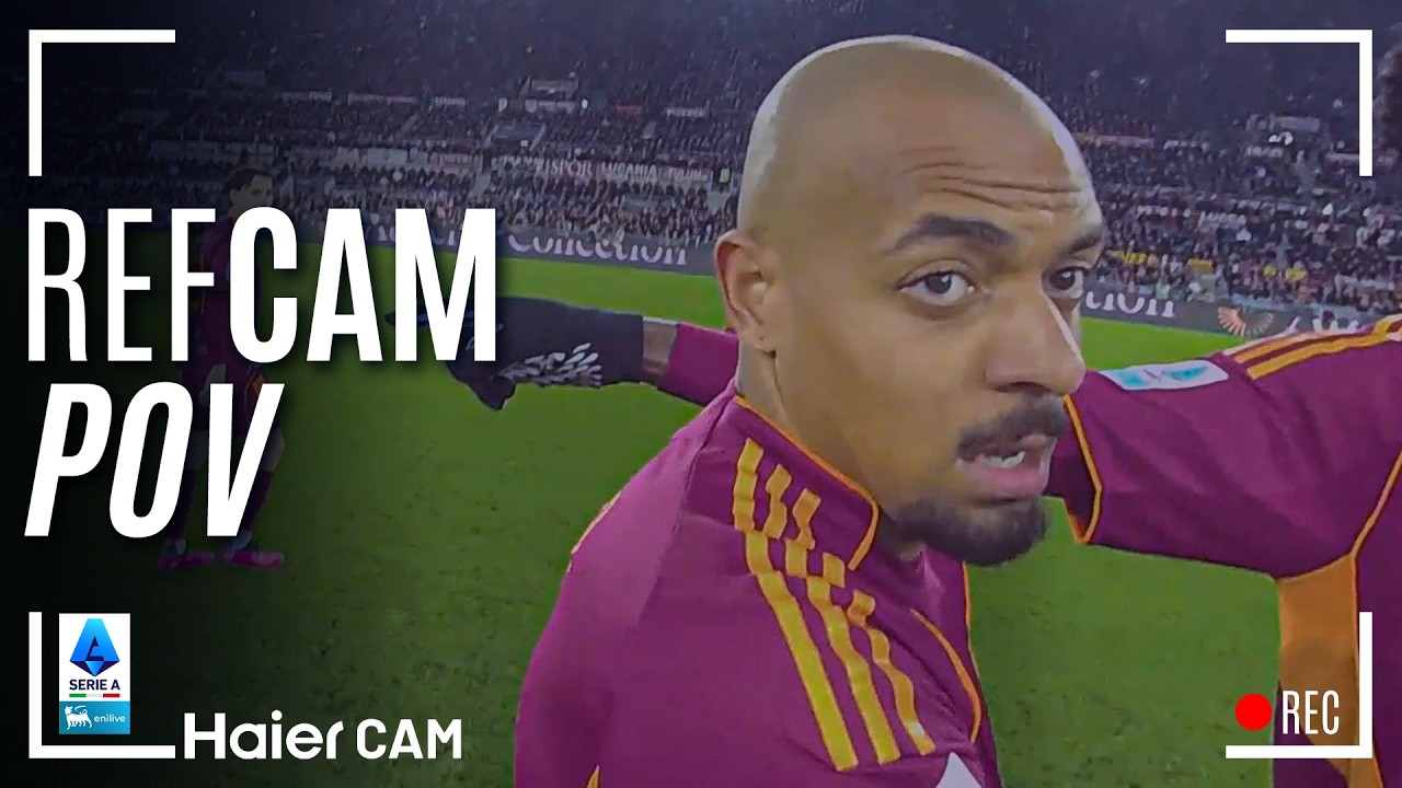HAIER CAM | REF CAM POV: You Are The Referee in Roma-Cagliari | Serie A 2025/26
