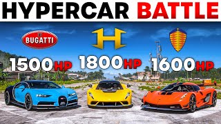 Forza Horizon 5 | Bugatti Chiron V Hennessey Venom F5 V Koenigsegg Jesko | Ultimate Hypercar Battle!
