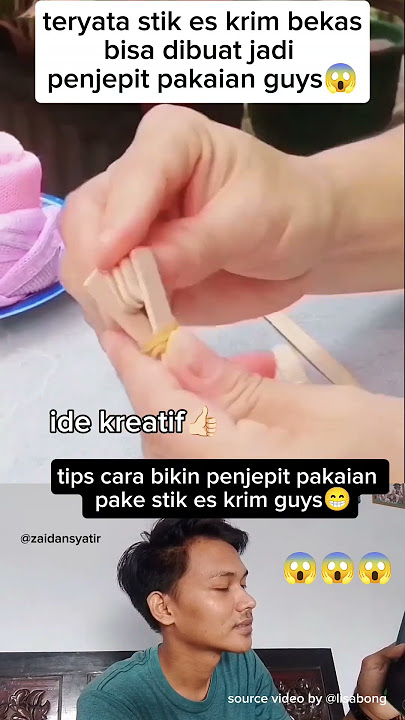 Tips on how to make clothespins using popsicle sticks, guys😱#viralvideo #tipsforyou #tutorial #fy...