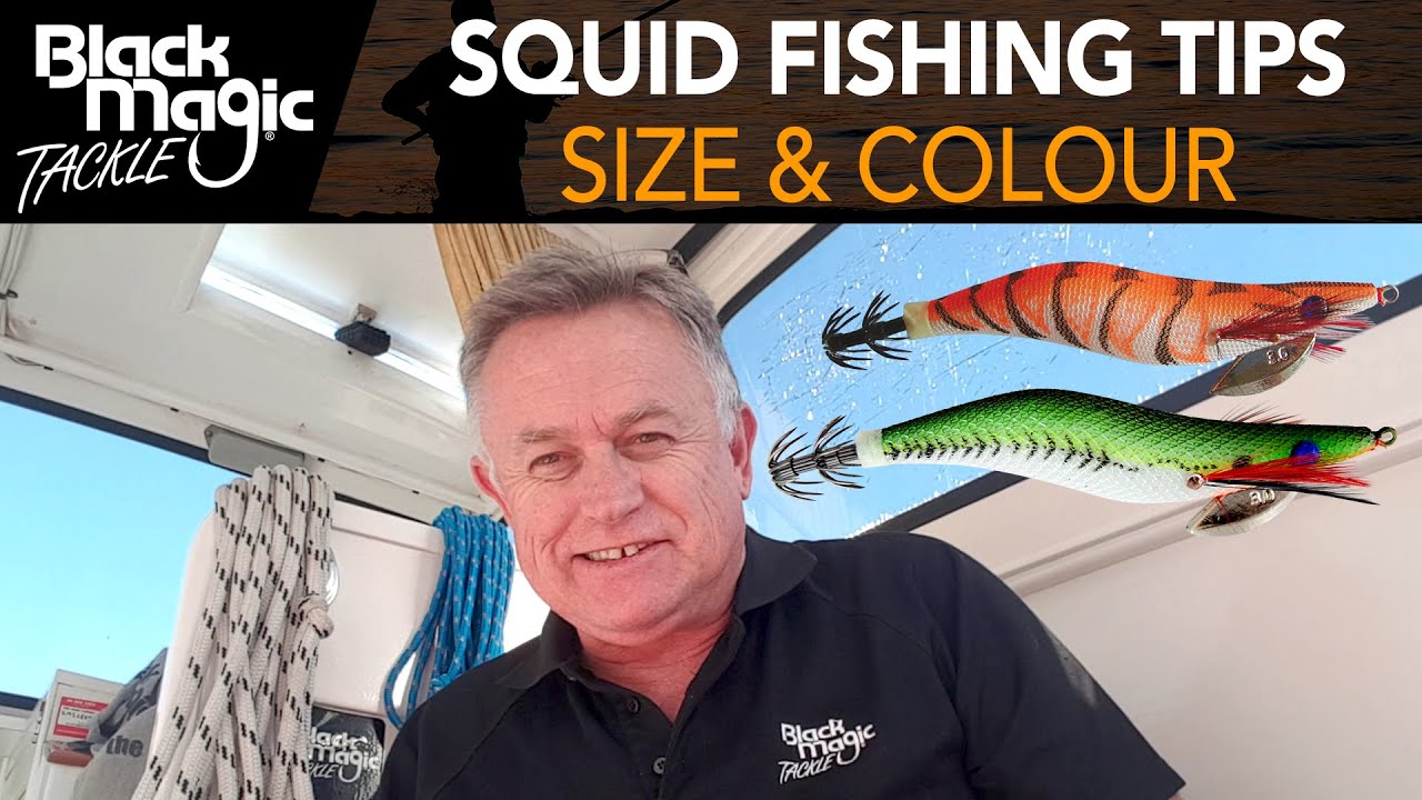 Squid fishing tips - size and colour 