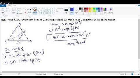 Class 9 Mid Point Theorem Ex 12A Home work Solution (part 2 of 2)