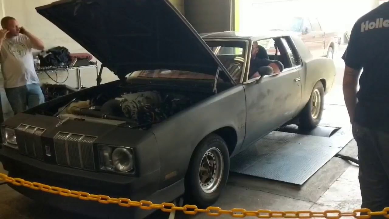 1978 Oldsmobile Cutlass LS swap on dyno - YouTube