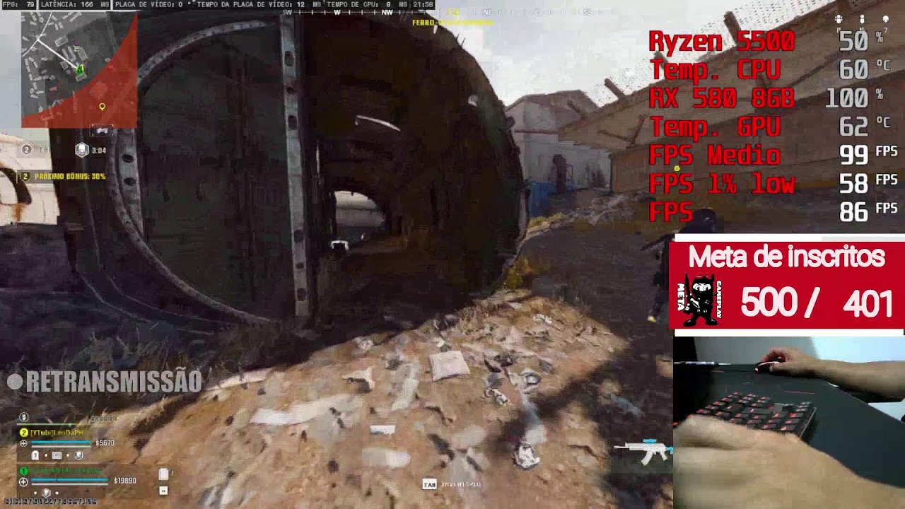 🔴 LIVE - WARZONE 4 | RX 580 + RYZEN 5500 | MT | BO6 | METAGAMEPLAY ...