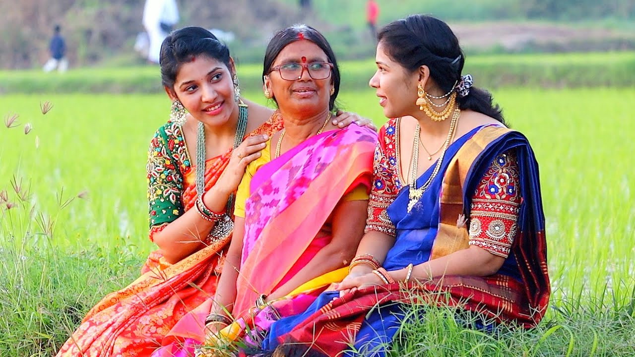 మా ఇంటి సంక్రాంతి🌾పచ్చని చేలు పల్లె వాతావరణం😍మా వారిని పట్టుబట్టి మరీ తీసుకెళ్ల🫣Sankranthi Vlog🤗