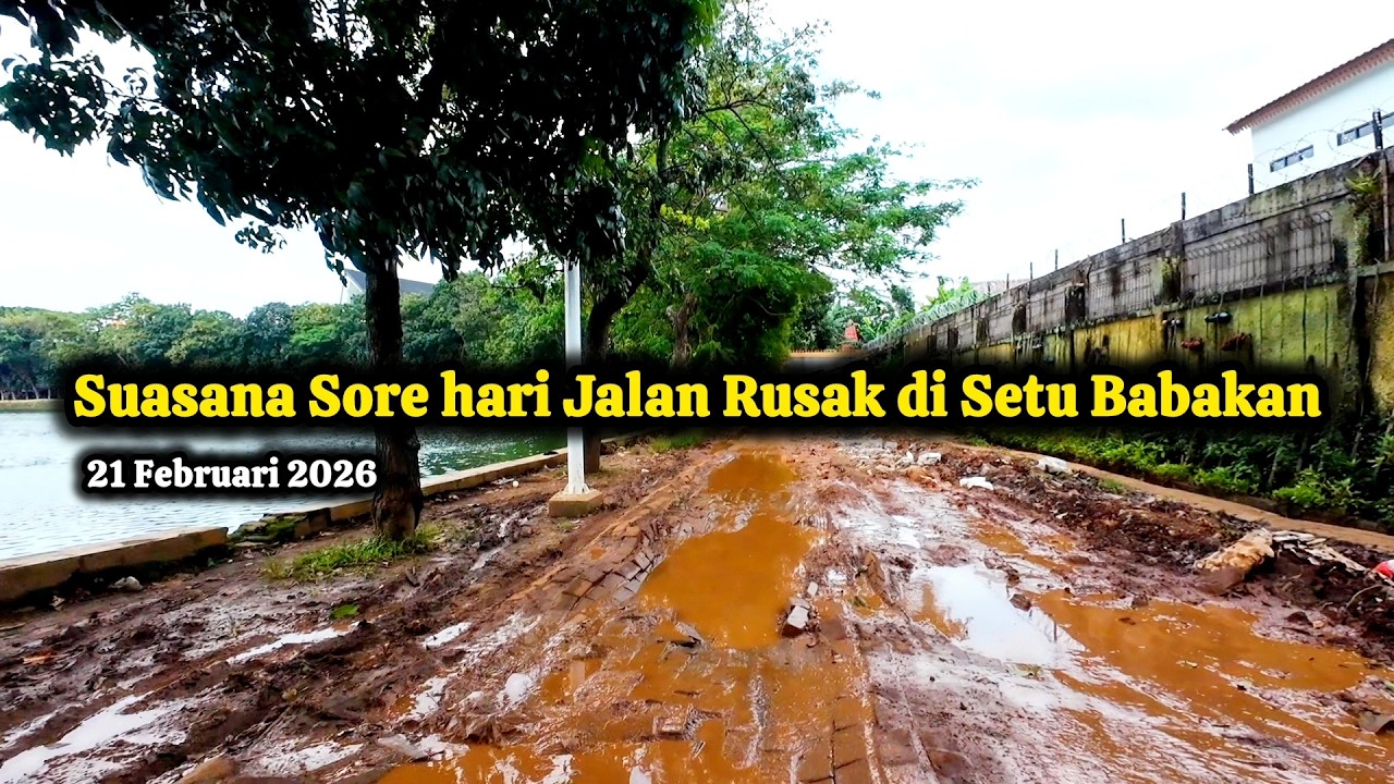 Suasana jalan di Setu Babakan Kec.Jagakarsa Jakarta Selatan Rusak‼️- BABEH INAL