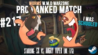 Celebrity Pro Ranked Match #217: sx ⚔️ Angry Viper (No. 176) | Worms WMD Warzone☢️ Wealth