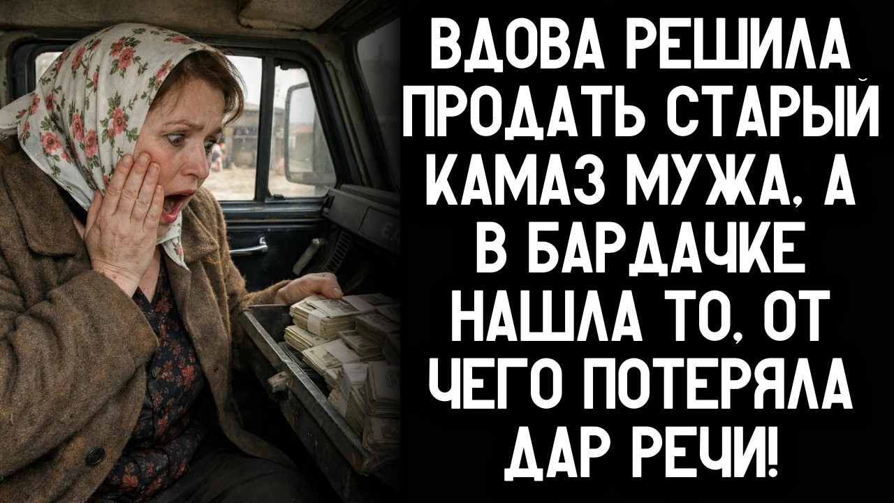Вдова решила продать старый КАМАЗ мужа, а в бардачке нашла то, от чего потеряла дар речи!