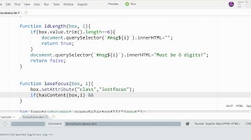 JavaScript - Validate Form Input for Length and Whether It Is a Number