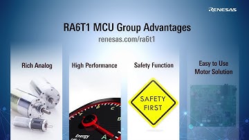 Renesas RA6T1 Group of 120MHz Arm® Cortex®-M4, RA6 Group ASSP for Motor Control