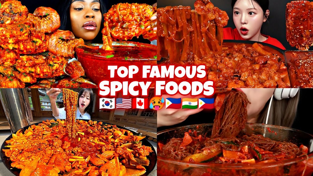 MUKBANGERS Around The WORLD Try The MOST POPULAR Spicy Food For MUKBANG🔥🌶️🥵