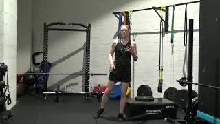 Frontal plane single leg squat