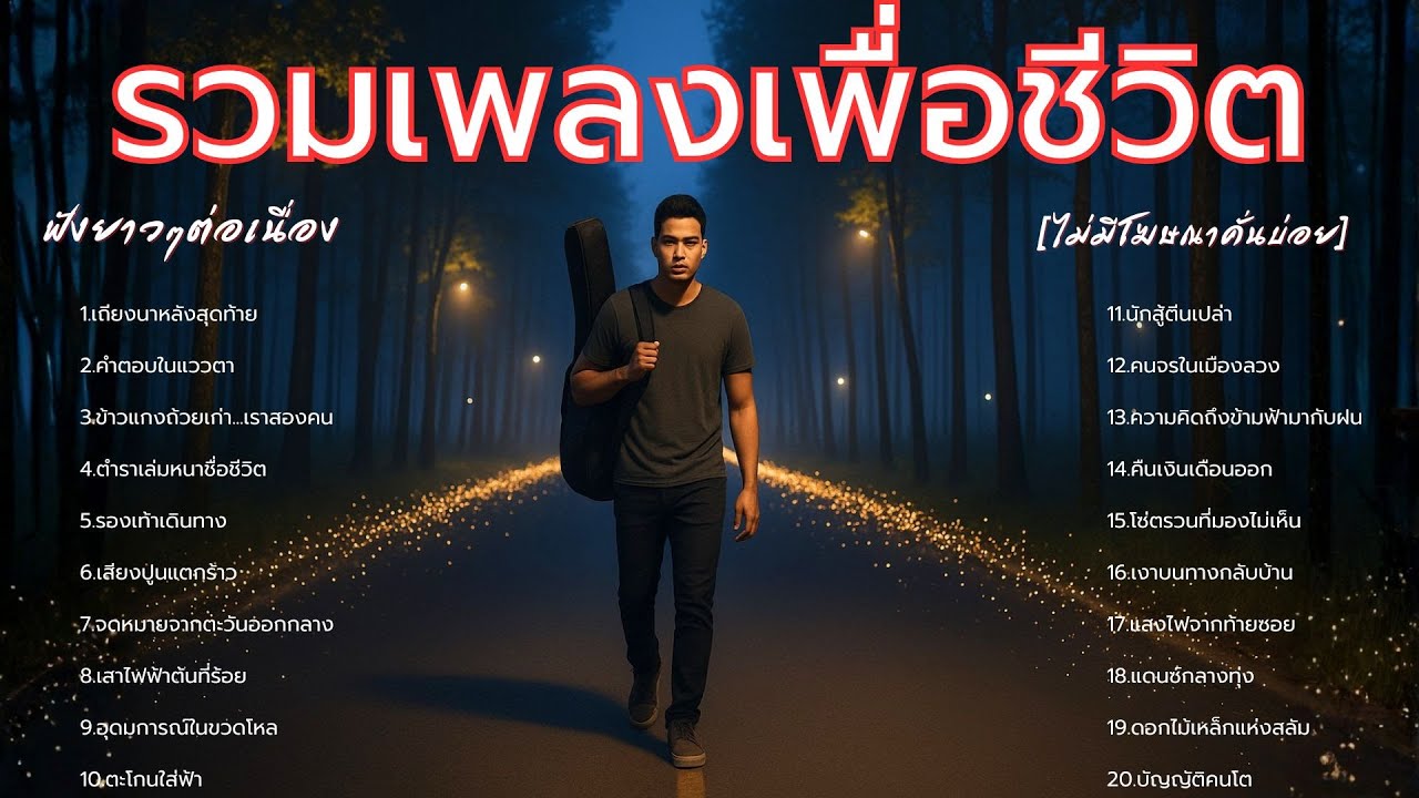 รวมเพลงเพื่อชีวิต - ใหม่ล่าสุด ฟังเพลินยาวๆ 1 ชั่วโมงเต็ม - [GDM-เพลงเพื่อชีวิต]