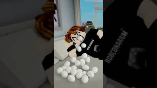 Bacon Hair eats eggs in Roblox