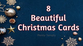 8 Christmas Greeting Card Ideas / Easy Christmas Card Making Ideas / How To Make Christmas Card