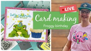 Using the Tiny Gift Box frog on a card! @PetersTreasury