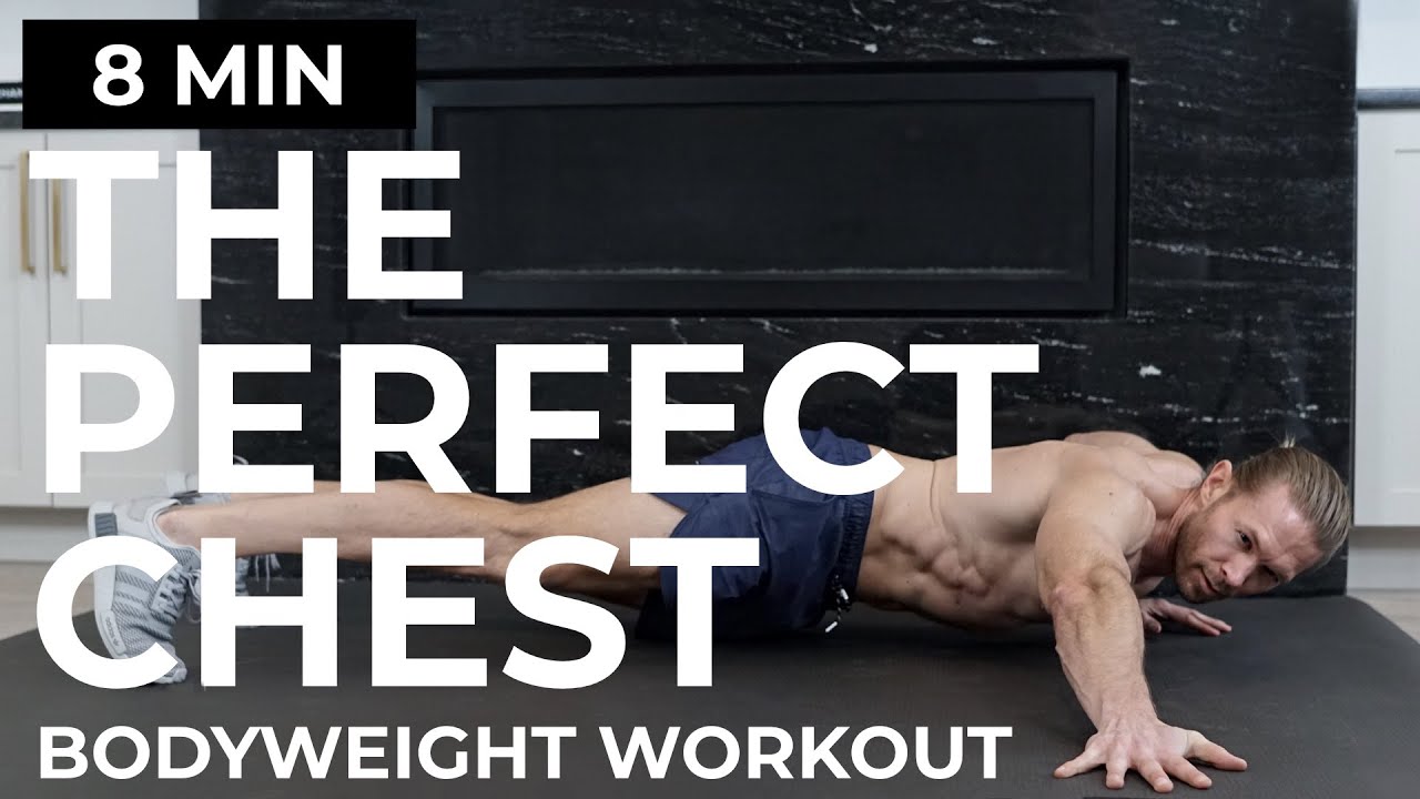 The PERFECT 8 Min At Home Chest Workout  NO EQUIPMENT FOLLOW ALONG