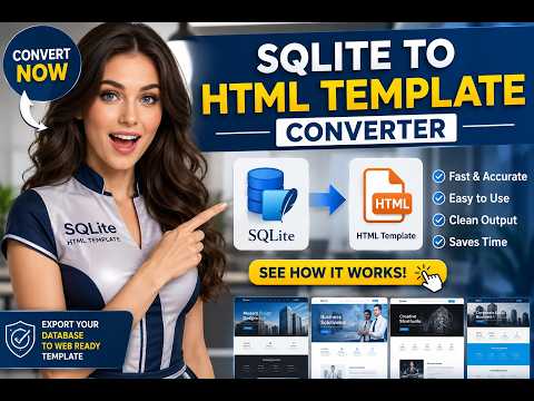 sqlite html template converter sqlite to html tutorial