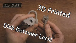 3D Printable Disk Detainer Padlock!