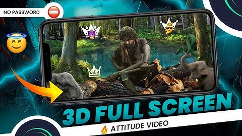 3D Camera Attitude Status Video Editing In Alight Motion l Attitude Status video Editing