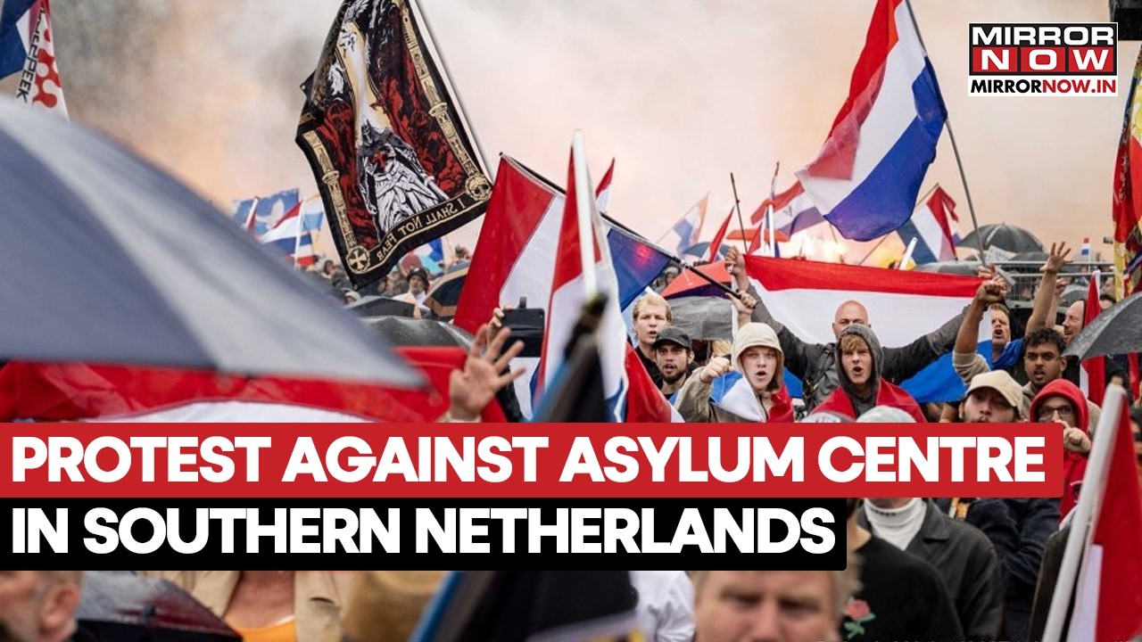 Netherlands: Police Clashes With Demonstrators Protesting Against Asylum Centre In Southern Part
