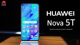 Huawei Nova 5T Front Look, Design, Key Specifications, Features