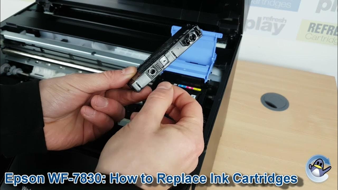 Epson Workforce Wf-7830Dtwf: How To Change/Replace Ink Cartridges - Youtube