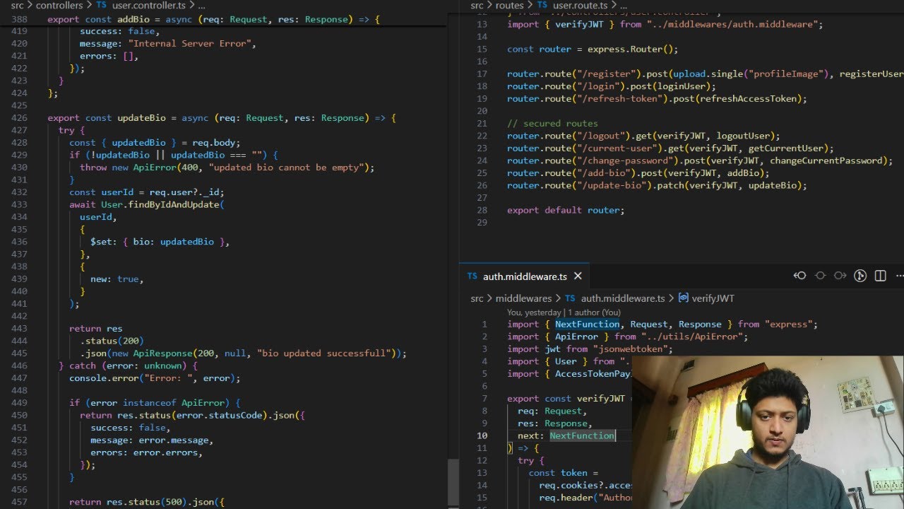 🔴 Day 6 of Building A Fullstack Social Media Application With MERN stack using Typescript