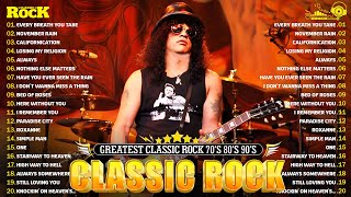 Classic Rock Songs 70s 80s 90s🔥Metallica, Queen,ACDC, U2,Bon Jovi,Aerosmith, Nirvana,Guns N'Roses