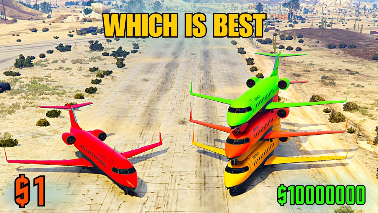 $1 Vs $10000000 PLANE 😍 (WHICH IS BEST)#014 | #gta5 @wadangamer - YouTube
