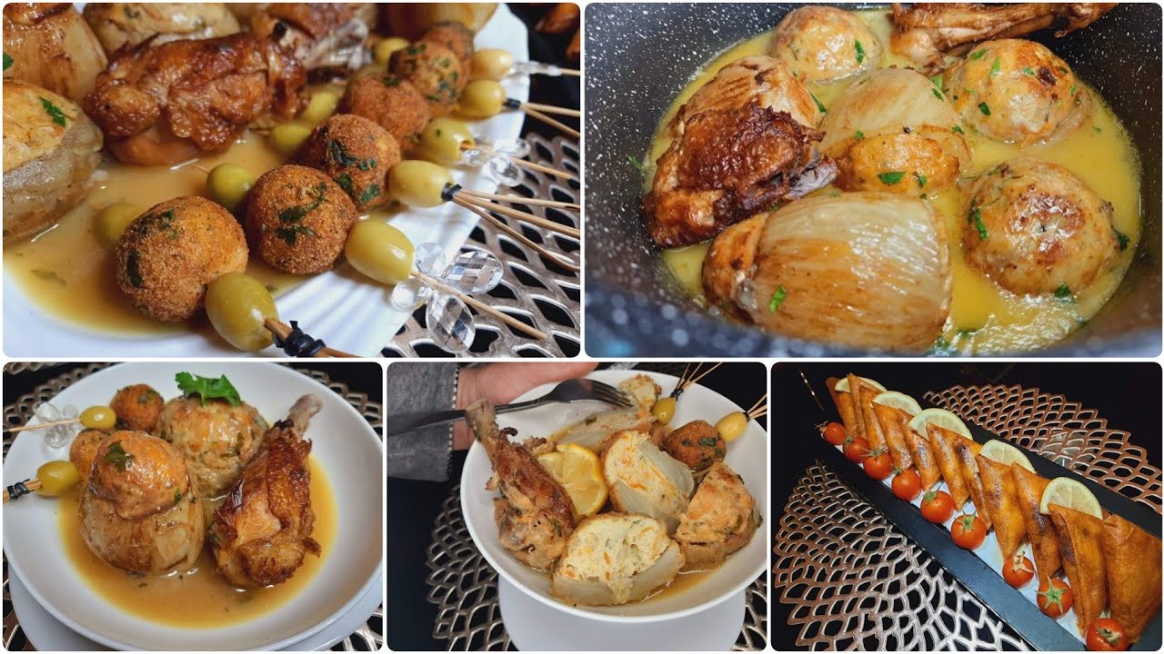 دولمة معسلة بحشو اقتصادي زاكي ومكون صغير يخلي الدجاج ما يجيش ناشف وبوراك بنفس مكونات الدولمة بناااان