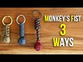 3 great ways to finish a monkeys fist key chain