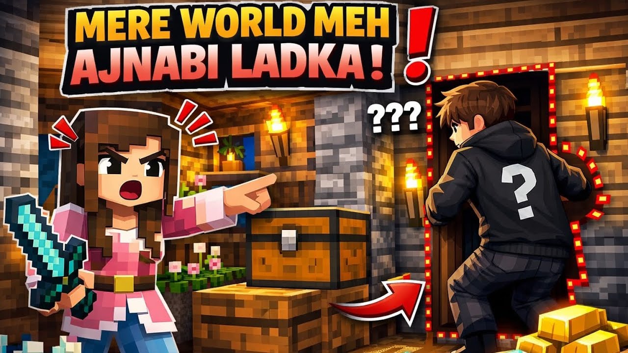 Mere world me ek ajnabi ladka ghos aaya 😱😱