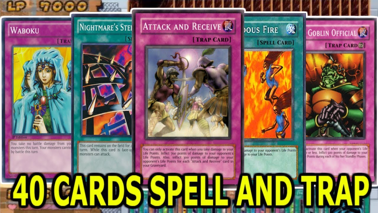 Yu-Gi-Oh! POWER OF CHAOS - CHAIN BURN DECK - 40 CARDS SPELL AND TRAP yugioh games