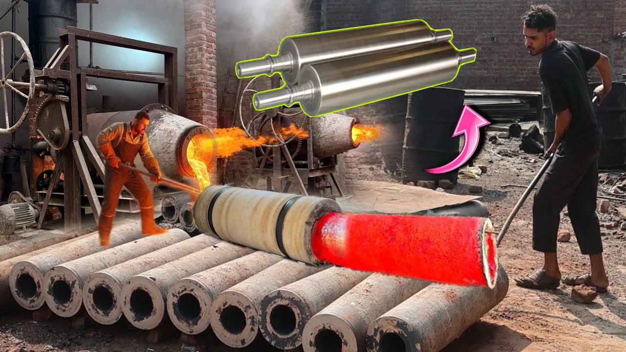 Amazing Manufacturing of Flour Mill Rollers in A Local Factory || Mass Production Process 