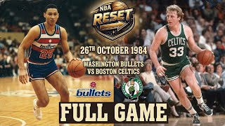 Washington Bullets vs Boston Celtics — October 26, 1984 | Full Game (OT)