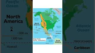 Rocky mountains in North America continent