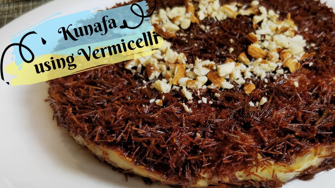 Cream Cheese Kunafa with Ragi Vermicelli without Oven സേമിയ കൊണ്ട്