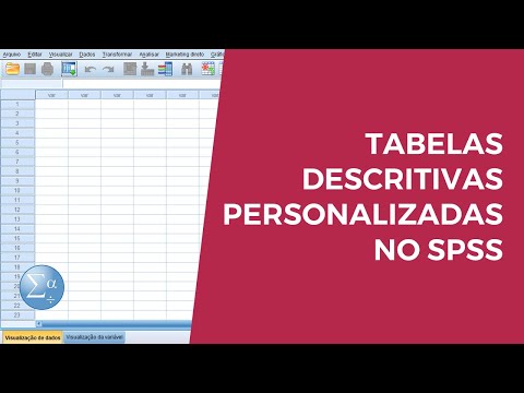 Vídeo: Como faço para criar uma tabela descritiva no SPSS?