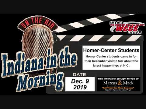 Indiana in the Morning Interview: Homer-Center Students (12-6-19)