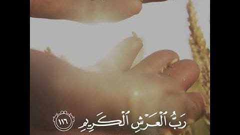 تلاوة رائعة تريح القلب🌙🌷🌸 #سورة_المؤمنون حالات واتساب مقاطع دينية قصيرة🌸