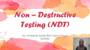 NON DESTRUCTIVE TESTING