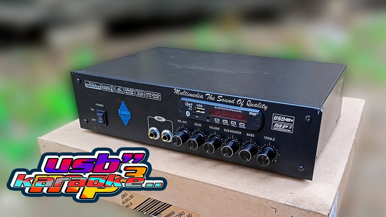 TES POWER RAKITAN 150 WATT FITUR USB KARAOKE DAN BLUETOOTH BOX RANIC