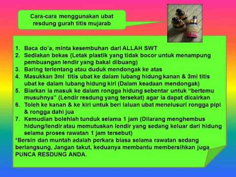 Resdung. Ubat resdung paling mujarab (Cara cara guna ubat 