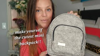 FULL Sewing Tutorial on a modified Lindsport Mini Backpack at 80%! OMG she is a cutie!!