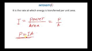 LECTURE 6 Phase Difference Intensity Interference Vibrations and Waves