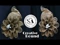 Creative round leaves hairstyle by salim hairstylist  step by step