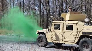 Military Police conduct IED lane training at Fort Indiantown Gap