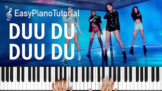 Duu Du Duu Du (뚜두뚜두) Blackpink - Piano Tutorial + Free Sheet Music Resimi